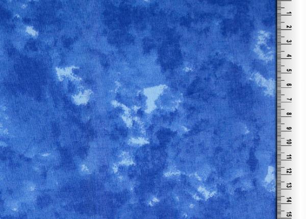 Baumwolle Batikmuster in Royalblau